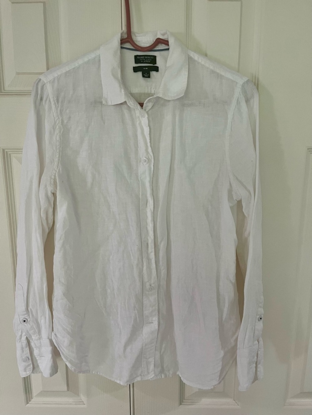 J crew 100% linen button down-size 4